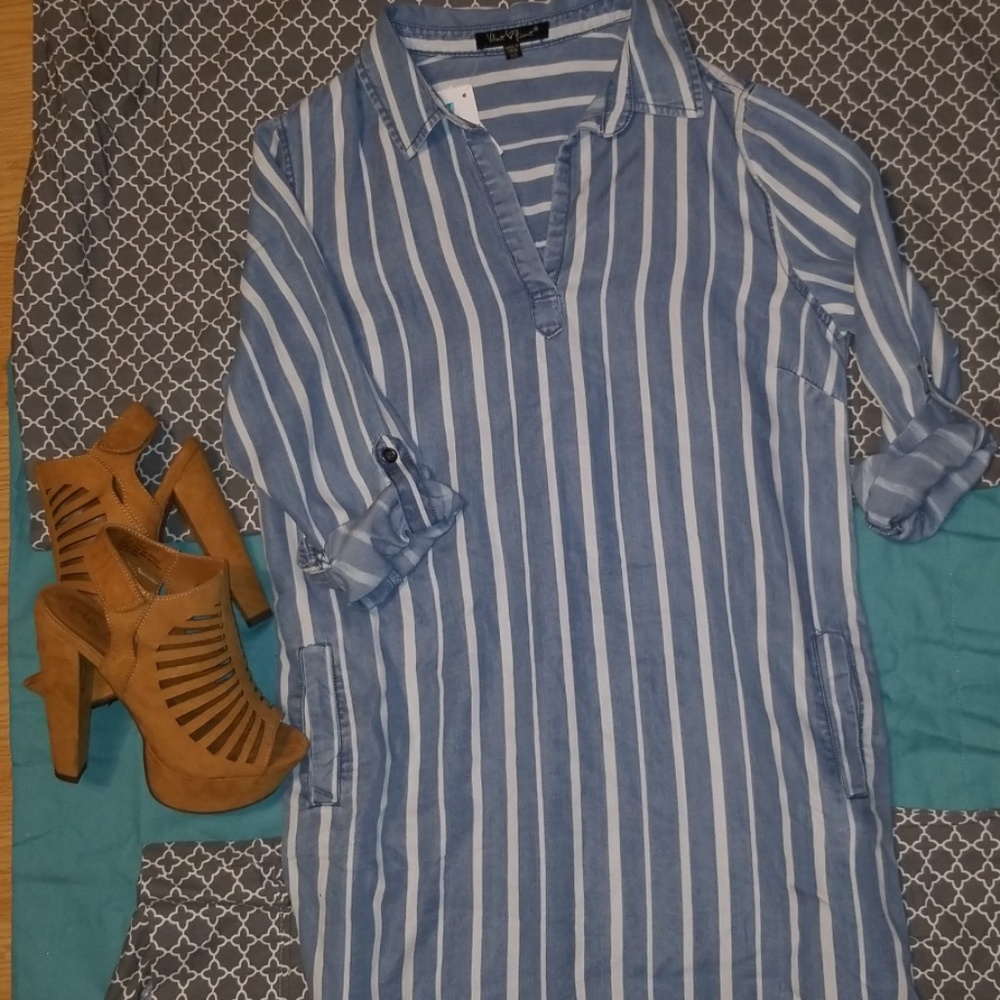 Old school prison like Denim long shirt or dress
